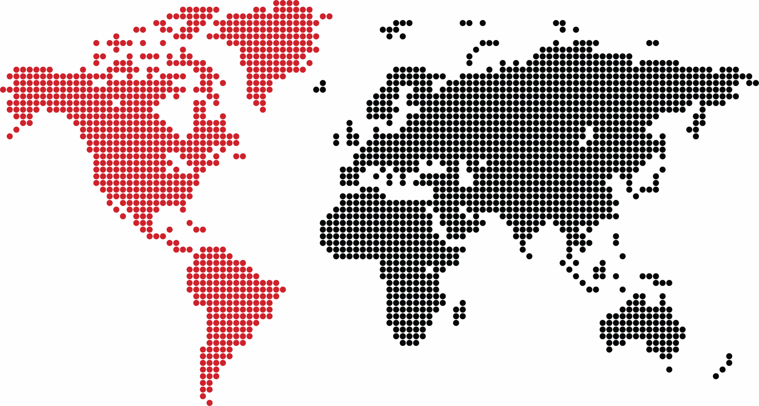 World map highlighting Americas