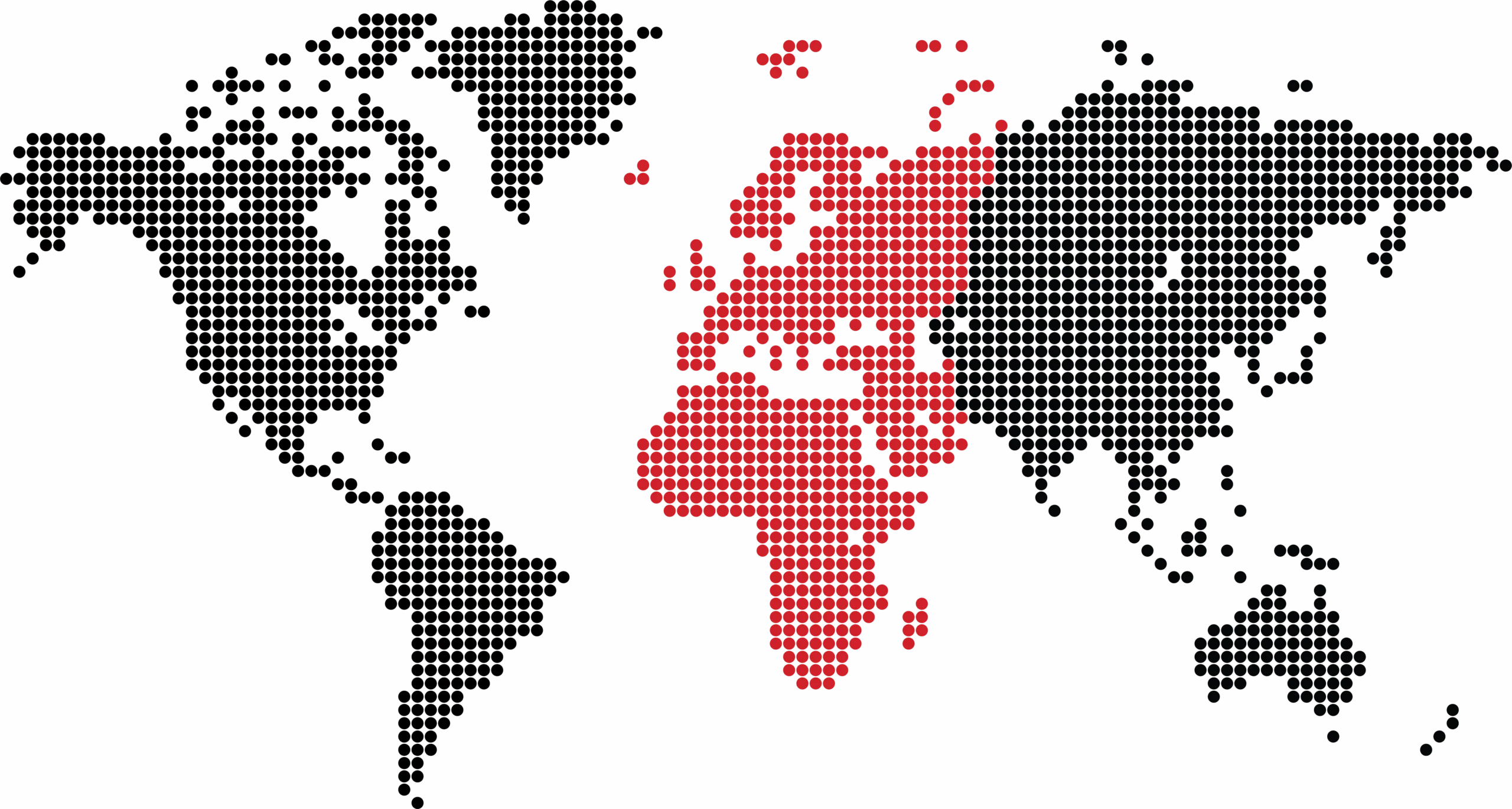 World map highlighting EMEA